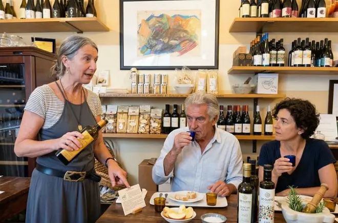 Cinque Terre Oil Tasting with Wine & Focaccia: Sommelier-Led