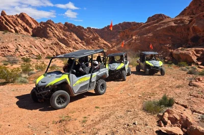 Sinta a emoção de pilotar seu próprio buggy no valley of fire, em nevada. inclui transfer do hotel, equipamentos de segurança, almoço e guia local para uma aventura de meio dia.