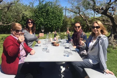 Ouça os cânticos dos monges em montserrat, suba no funicular para vistas incríveis das montanhas e deguste cava em vinícola familiar no penedès. inclui transfer do hotel em barcelona.