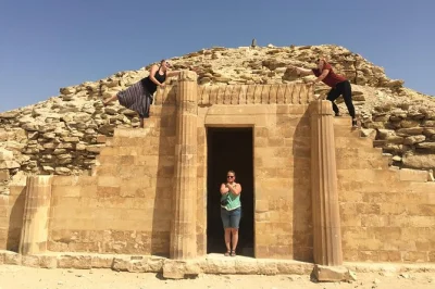 Explore memphis & dahshur pyramids on a half-day guided tour from cairo. includes hotel pickup, egyptologist guide, entrance fees & local insights.