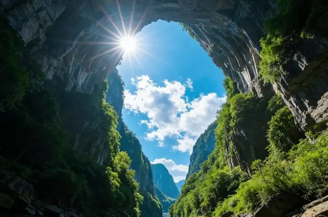 Traslado privado de Chongqing al parque nacional Wulong con guía