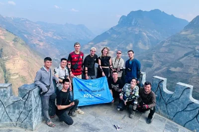 Ride the ha giang loop with a small group, explore lung khuy cave, cruise the nho que river, and stay in village homestays. includes guide, pickup, and meals.