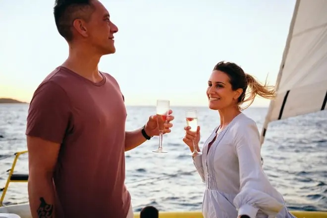 Atardecer en Rottnest Island: Navegación en catamarán de lujo