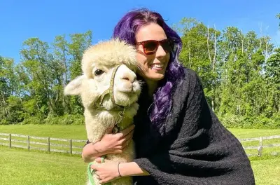 Trek avec alpaga et lama à Pleasant Valley, New York