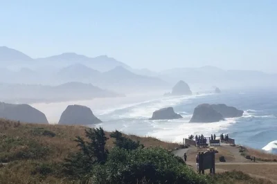 Feel the mist at haystack rock, wander old-growth forests, and enjoy lunch in cannon beach. small-group oregon coast day trip from portland with hotel pickup.