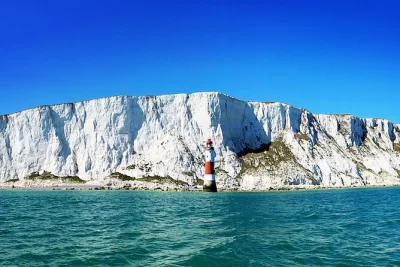 Feel the salt spray on a fast rib ride past seven sisters cliffs, beachy head lighthouse, and cuckmere haven. includes safety gear and local guide from newhaven.