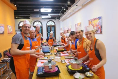Step into a real singapore kitchen, cook classic dishes with local instructors, and share a homemade lunch. small group class includes all ingredients and equipment.