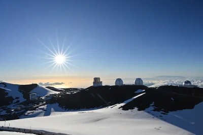 Feel the chill atop mauna kea, watch sunset from hawaii’s highest point, stargaze with a telescope, and take home dslr night sky photos—all with pickup included.