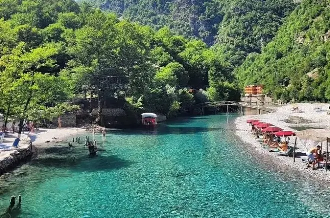 Shala River tour from Shkodra: Boat through Komani Lake canyons