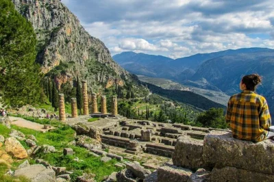Step into ancient greece on a delphi, thermopylae & corycian cave day trip from athens. includes pickup, lunch with valley views, and stories from your local guide.