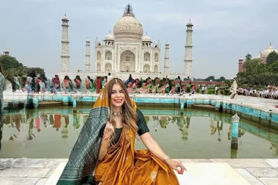 Descubra o taj mahal ao nascer do sol saindo de delhi, visite o forte de agra e aproveite café da manhã em hotel 5 estrelas — traslado, guia e ingressos inclusos.