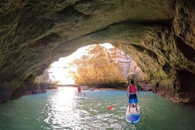 Start your benagil paddleboard tour with a certified guide, explore hidden caves and beaches only accessible by sea, and enjoy small groups with photos included.
