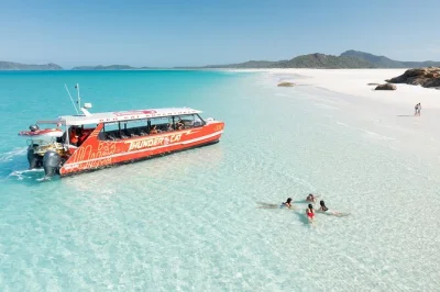 Whitsundays, whitehaven beach & great barrier reef: schnelle katamaranfahrt, schnorcheln und entspannter lunch inklusive abholung.