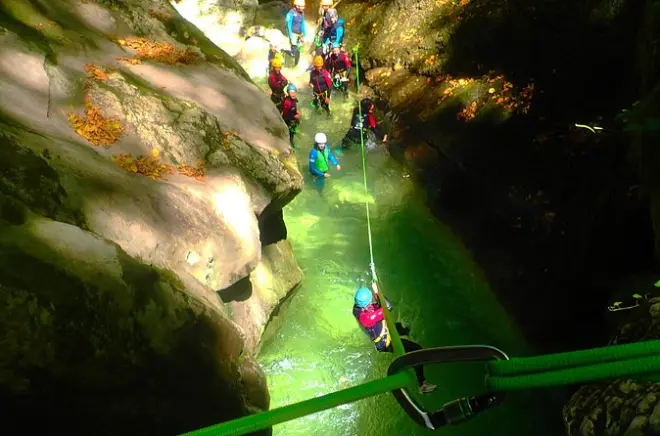 Canyoning Grenoble: Furon Canyon with jumps and slides