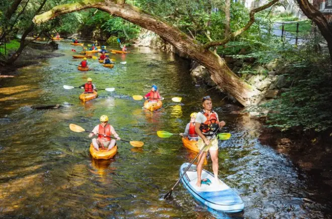 Rafting no rio Akerselva em Oslo: Reme pela cidade e pelo fiorde