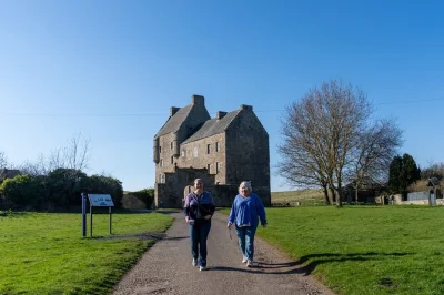 Step into outlander’s world on a small-group day trip from edinburgh, exploring midhope castle, doune castle, culross, and falkland with a local guide and air-conditioned transport.