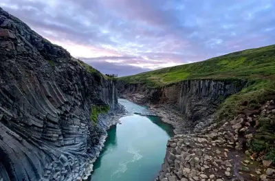 Stuðlagil Canyon hike and Vök Baths: East Iceland shore excursion