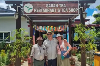 Tour pela plantação de chá Sabah e memorial Kundasang em Sandakan