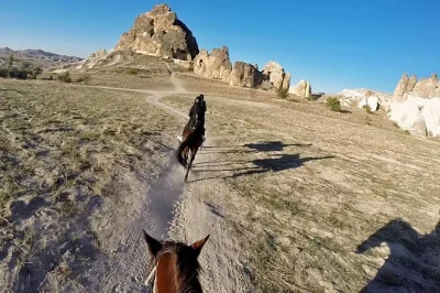 Feel the quiet magic of cappadocia’s valleys on horseback at sunset, with hotel pickup and a gentle local guide—no riding experience needed, just curiosity.