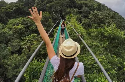 Ziplining in Ixpanpajul Natural Park from Flores
