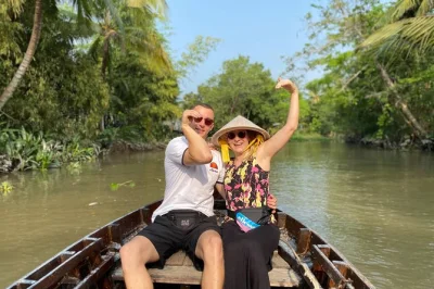 Wake up early for cai rang floating market, homemade noodles, peaceful canals, and a family-run cacao farm—includes boat breakfast and hotel pickup in can tho.