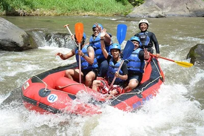 Feel the rush of bali’s ayung river on a white water rafting adventure near ubud, with hotel transfer, local guides, and buffet lunch included for a seamless day.