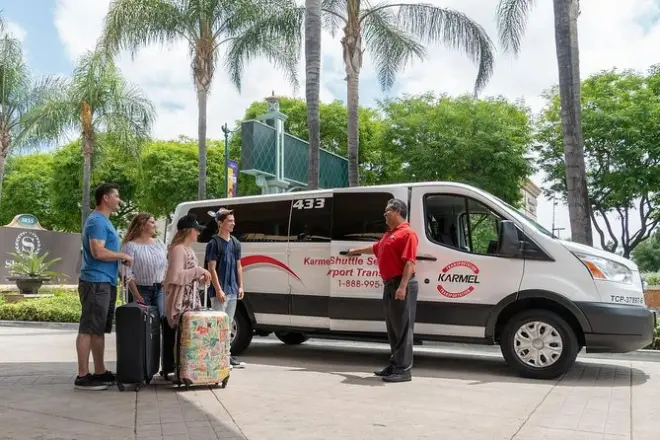 Long Beach cruise port transfer to Anaheim hotels