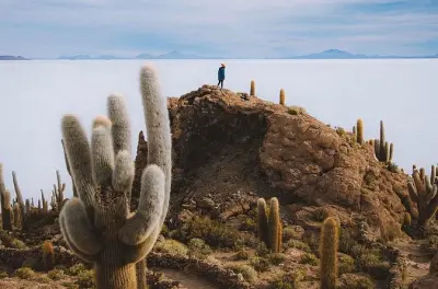 Privattour Salar de Uyuni: Incahuasi Insel und Sonnenuntergang