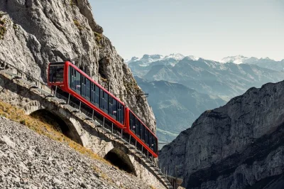 Feel the thrill of mount pilatus from lucerne with a gondola ride, steep cogwheel train, and relaxing lake lucerne cruise—guided tour with pickup included.