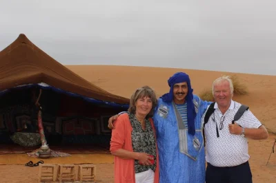 From agadir, cross berber villages, wild legzira beach, and the camel market at guelmim before a night in nomad tents under saharan stars. includes dinner & breakfast.