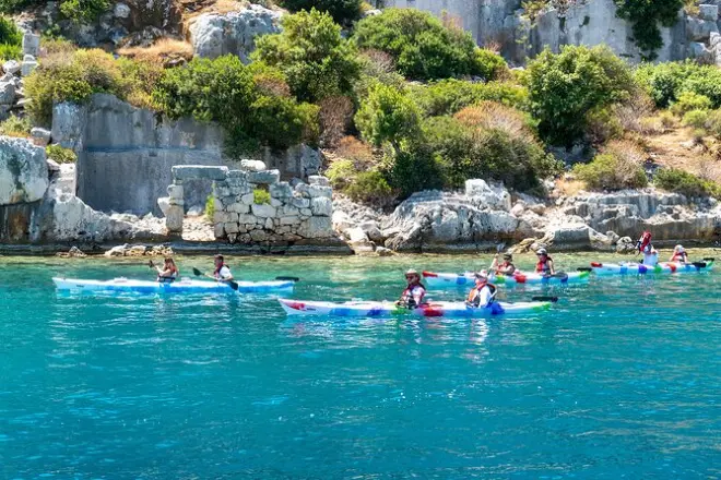 Kayak à Kekova depuis Kas : Cité engloutie et château Simena
