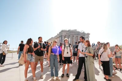 Hear ancient stories on the acropolis, walk the parthenon with a passionate local guide, skip ticket lines, and see athens from above—entry included if selected.