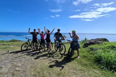 Pedal rarotonga’s quiet back roads, taste fresh island fruit, hear local stories, and enjoy a light lunch. includes hotel pickup, guide, and all equipment.