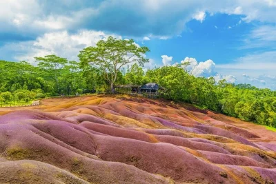 Let the colors of chamarel surprise you on this private mauritius day trip, with lunch, a local guide, and stops at the famous seven coloured earth and waterfalls.