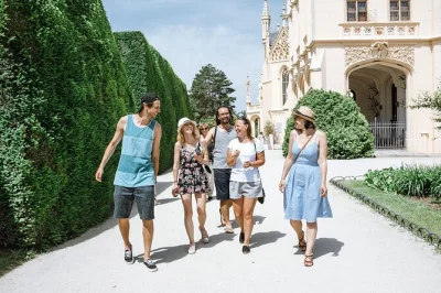 Turn your prague-budapest transfer into a full day of discovery—walk lednice palace gardens, lunch in bratislava, explore győr’s old town. includes hotel pickup.