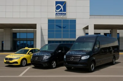 Leave athens without stress—private transfer from your hotel to athens airport, with english-speaking driver, 24/7 pickup, and direct terminal drop-off.
