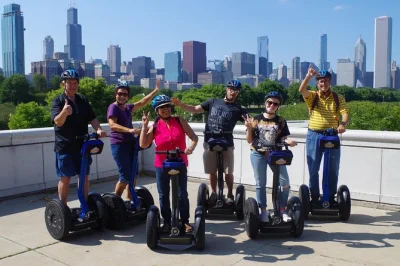Feel the wind on a chicago lakefront segway tour with stops at millennium park, grant park, and field museum. includes guide, helmet, and easy logistics.