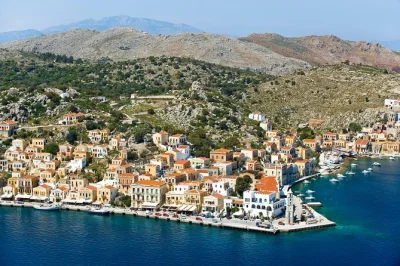 Set out from rhodes for a boat day trip to symi island, with a swim stop at st george bay. includes onboard restrooms and plenty of free time to wander symi’s harbor streets.