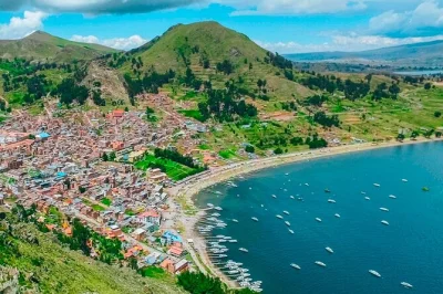 Early hotel pickup in la paz, lakeside drive to copacabana, ferry crossing, and guided boat trip to isla del sol. includes lunch break and all transport.