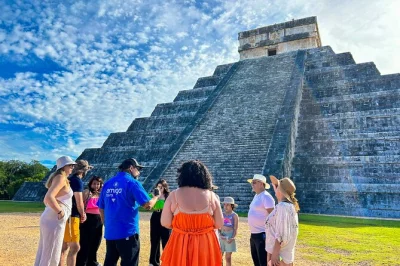 Feel the echoes of ancient mayan history at chichen itza, swim in a sacred cenote, wander colonial valladolid, and taste tequila—with hotel pickup included.