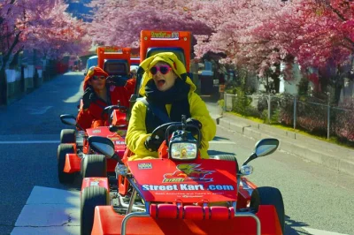 Feel the buzz of tokyo as you drive a go-kart through shibuya crossing, harajuku, and omotesando. includes costume rental, guide, photos, and all fees.