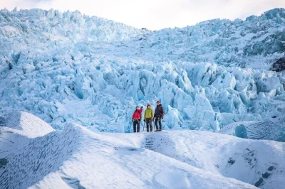 Feel the crunch of crampons on blue ice, cross crevasses with a glacier guide, and explore vatnajökull’s wild side. includes gear, small group, and transport.