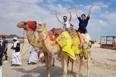 Feel the rush of a desert safari from doha with dune bashing, local guide, and views of the inland sea. includes hotel pickup and drop-off for easy booking.