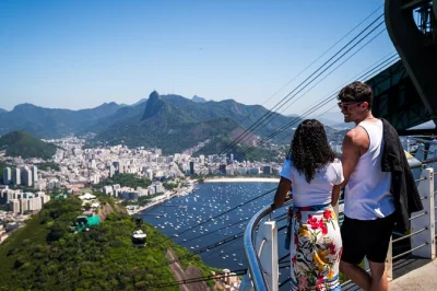 Feel the energy of rio with a full-day tour to christ the redeemer, sugarloaf mountain, selarón steps and a classic brazilian barbecue. includes hotel pickup.