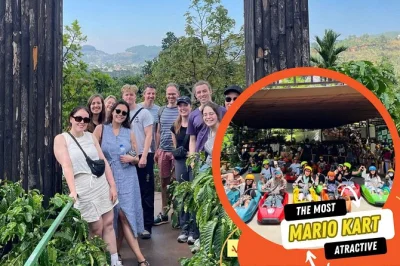 Découvrez dalat autrement avec une journée pleine d’adrénaline entre toboggans près des cascades, la folle crazy house, champs de fleurs et luge façon mario kart — avec transfert et entrées 