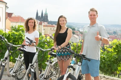 Feel the buzz of prague on an e-bike city tour with a local guide. glide past prague castle, letná park, lennon wall & more. small group or private, includes water.