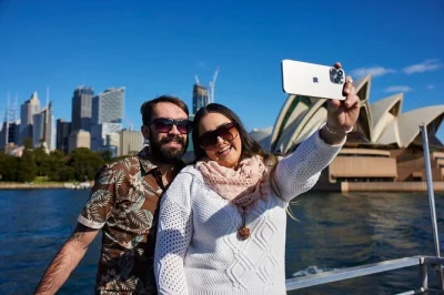 Step onto a sydney harbour cruise with buffet lunch, live commentary, and close-up views of the opera house & harbour bridge. includes tea, coffee & cake.