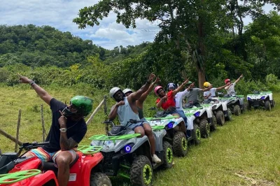 Montego bay erleben: atv-tour durch den jamaikanischen dschungel, usain bolts geburtsort besuchen, einheimische treffen und am fluss entspannen. hin- und rückfahrt inklusive.