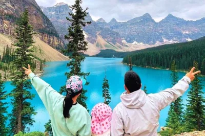 Start your day from banff or canmore with a small group tour to moraine lake and lake louise. includes wildlife corridor drive, flexible pickup, and local guide stories.