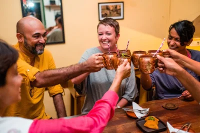 Spice up your evening in panjim with a feni & tapas food trail—taste goan classics, sip local feni cocktails, and share stories over dinner. includes drinks.